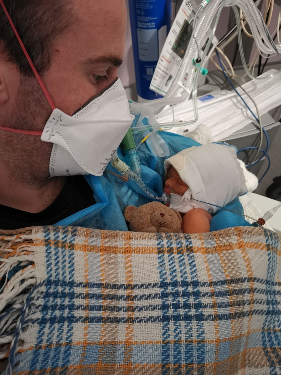 Jade with her father (Family handout/PA)