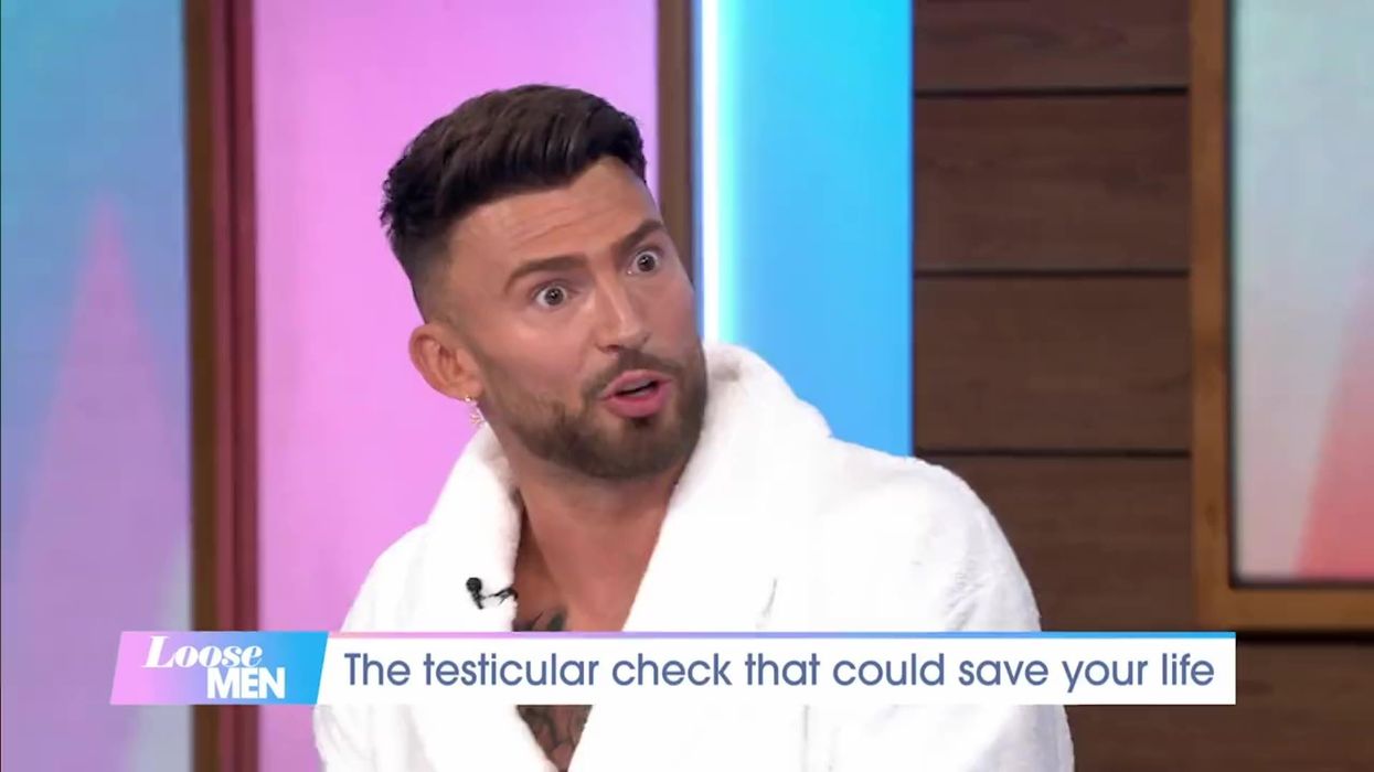 Jake Quickenden gets his balls checked live on Loose Men special