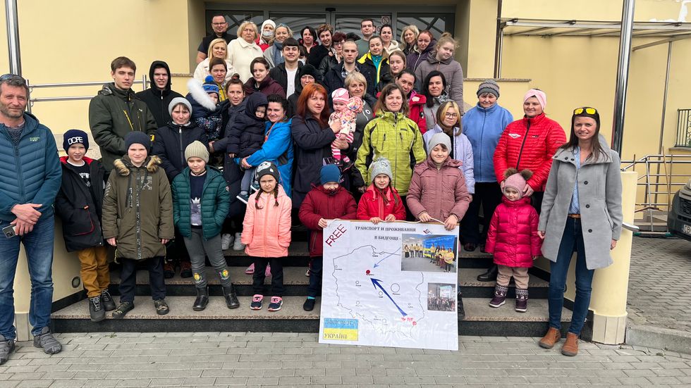 UK-based couple rent entire Polish hotel to create hub for Ukrainian refugees