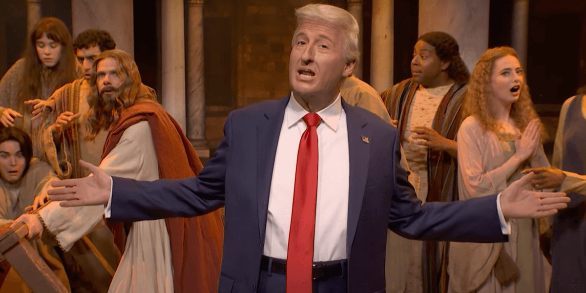 Saturday Trump SNL slammed for using Donald Trump to 'mock Jesus' in 'satanic' Easter ...