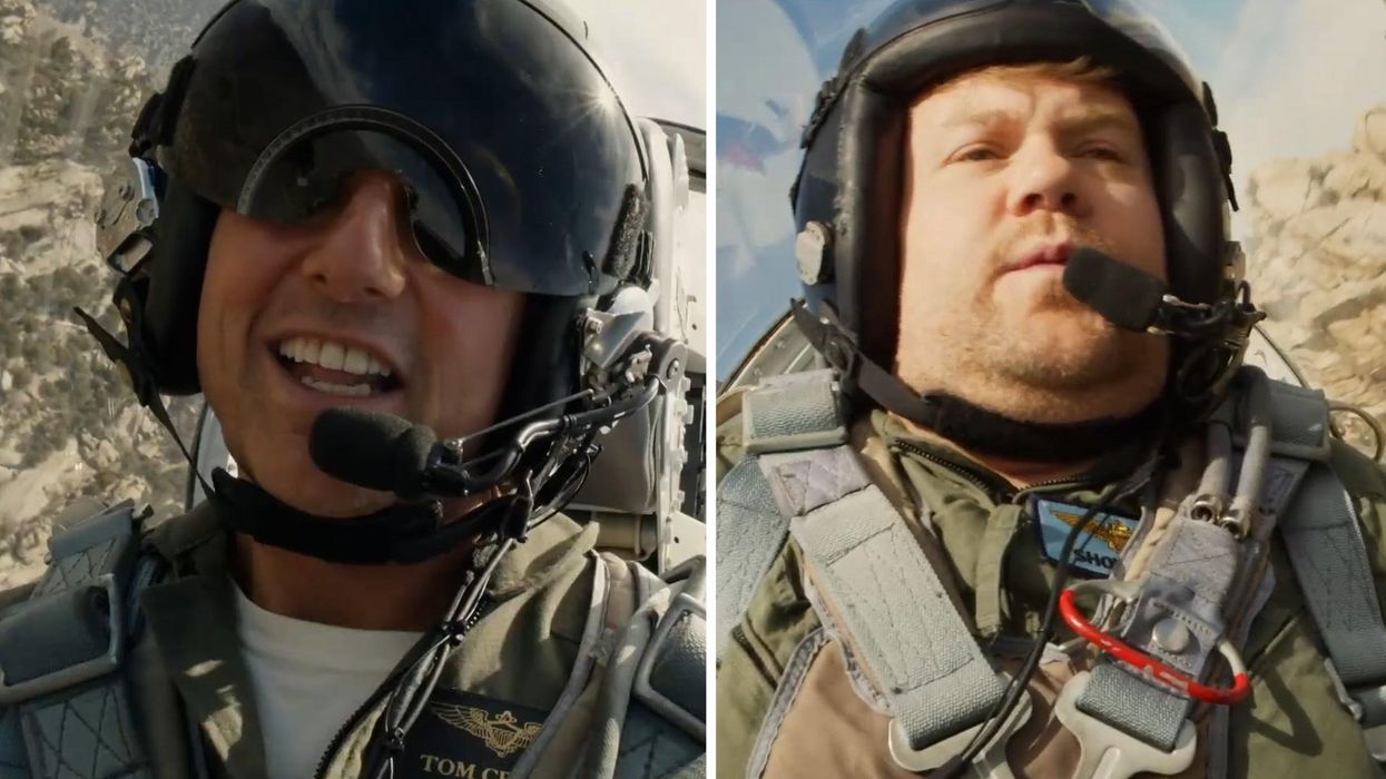 Tom Cruise takes terrified James Corden on Top Gun fighter jet ride