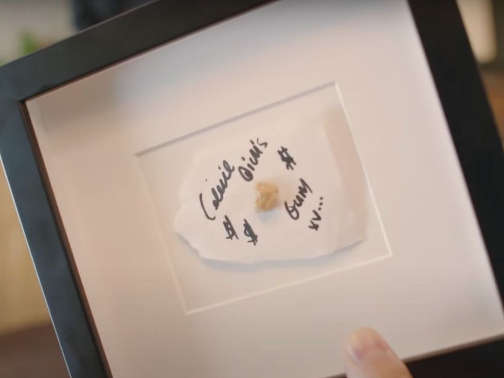 <p>James Corden \u201cmade her spit her gum into a piece of paper\u201d </p>