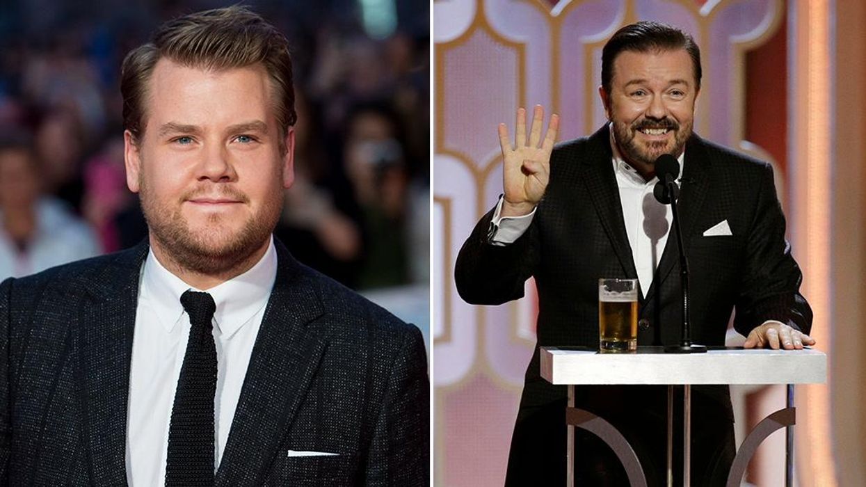 James Corden accused of stealing a Ricky Gervais joke from 2018