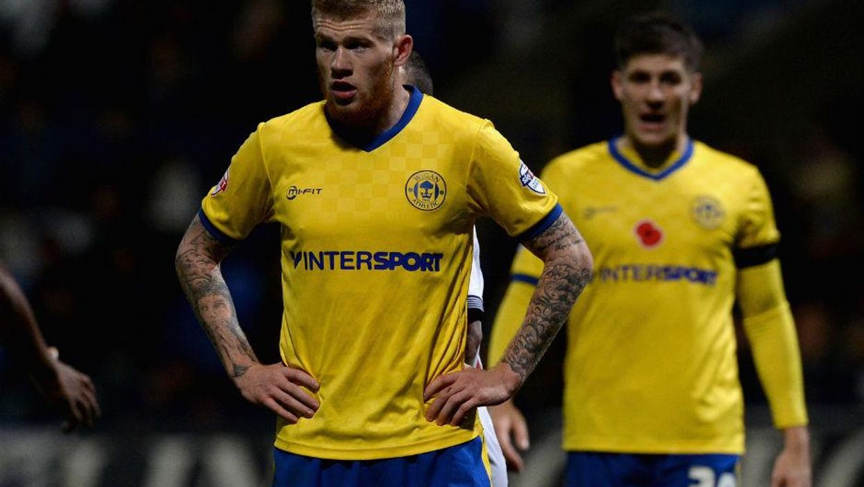 James McClean playing for Wigan Athletic last year
