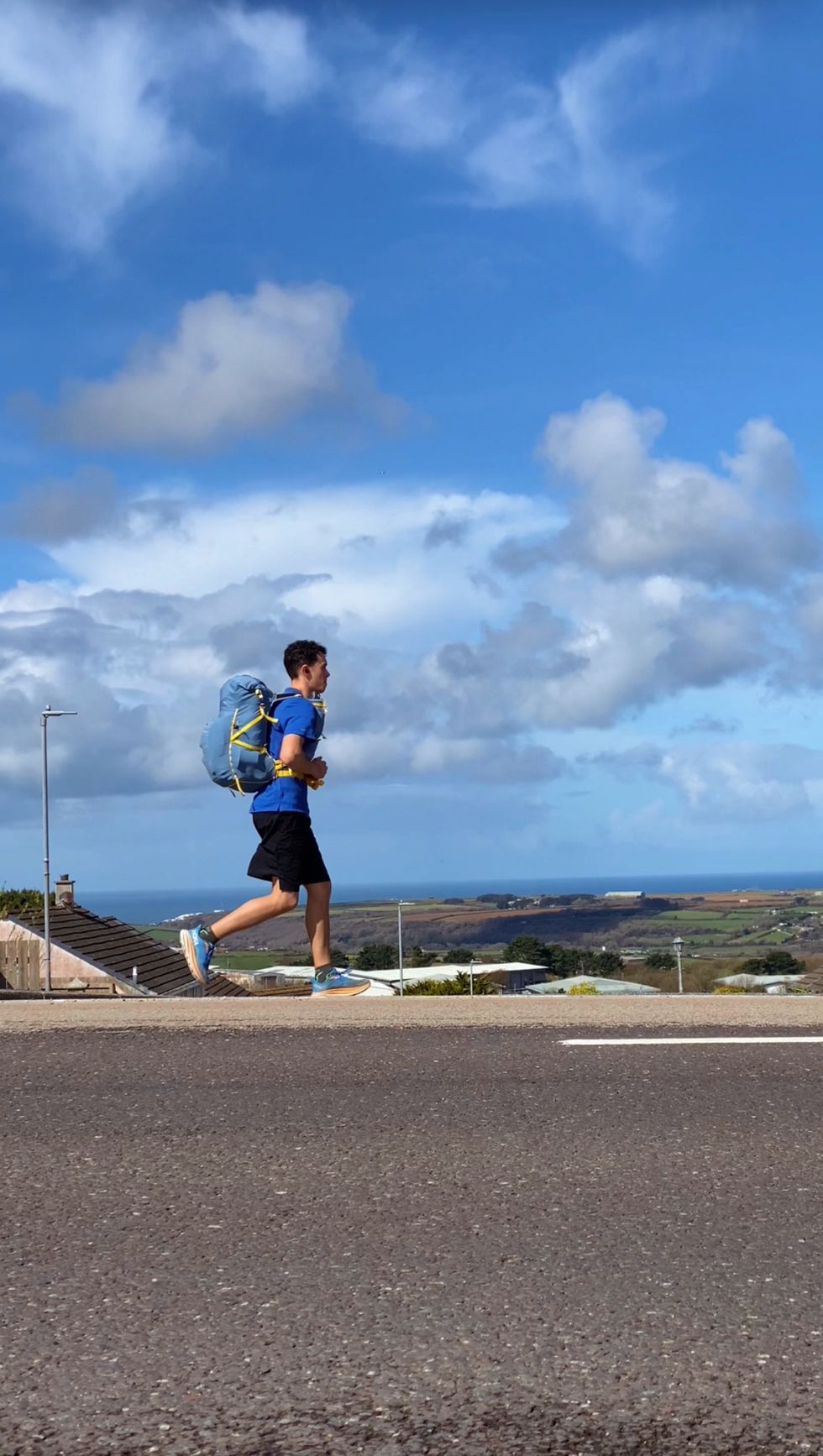 Man, 23, running length of UK for charity inspired by Russ Cook in Africa