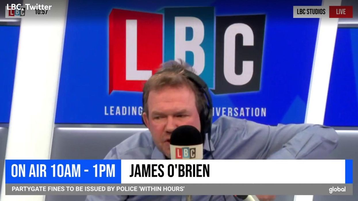 James O'Brien challenges LBC caller to not say 'cheese or penises' in anti-Labour rant