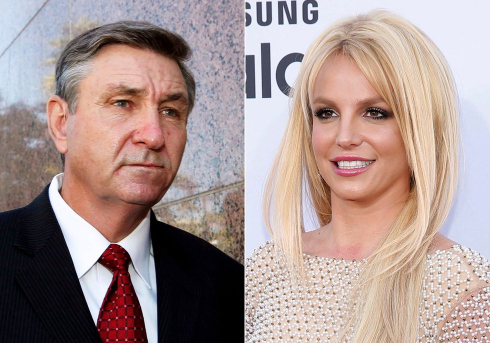 <p>Jamie Spears, left, and Britney</p>