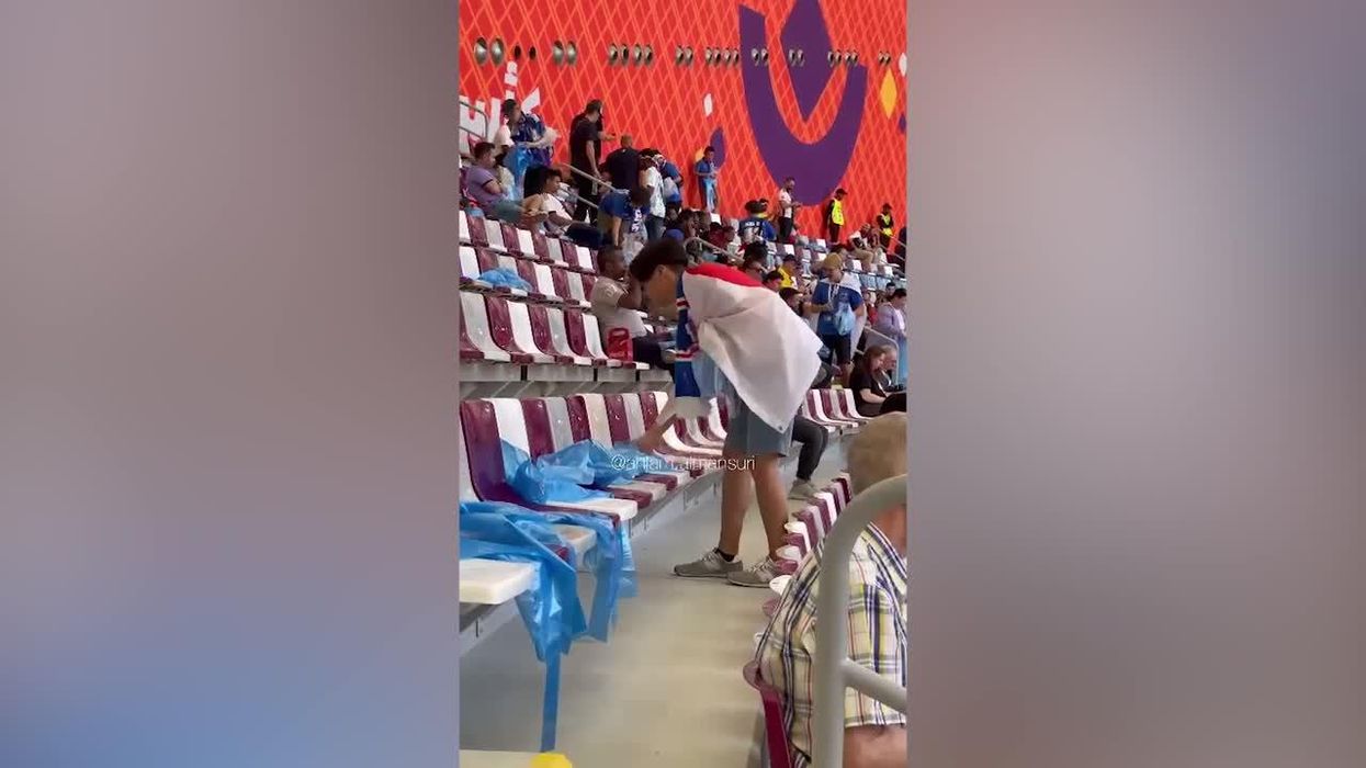 Why do Japan fans clean up the rubbish in stadiums at the World Cup?