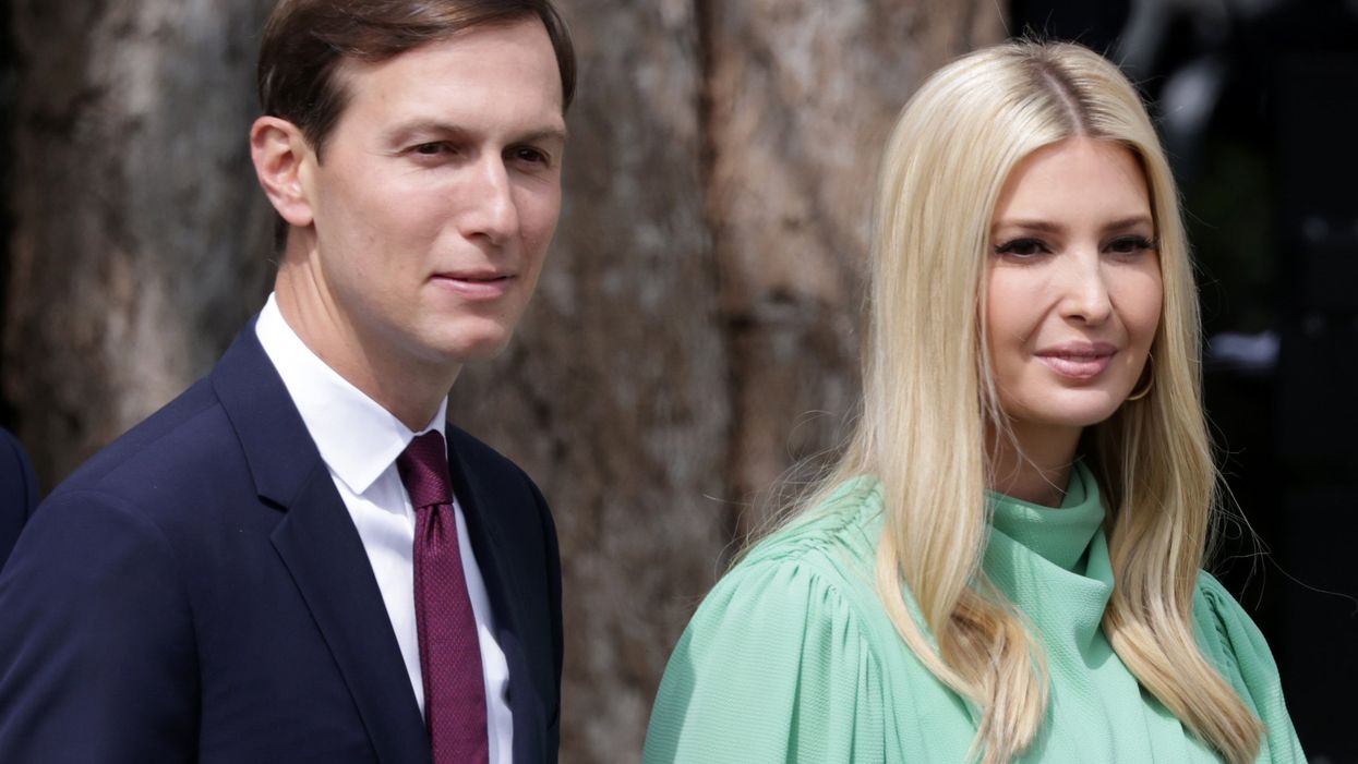 <p>Jared Kushner and Ivanka Trump</p>