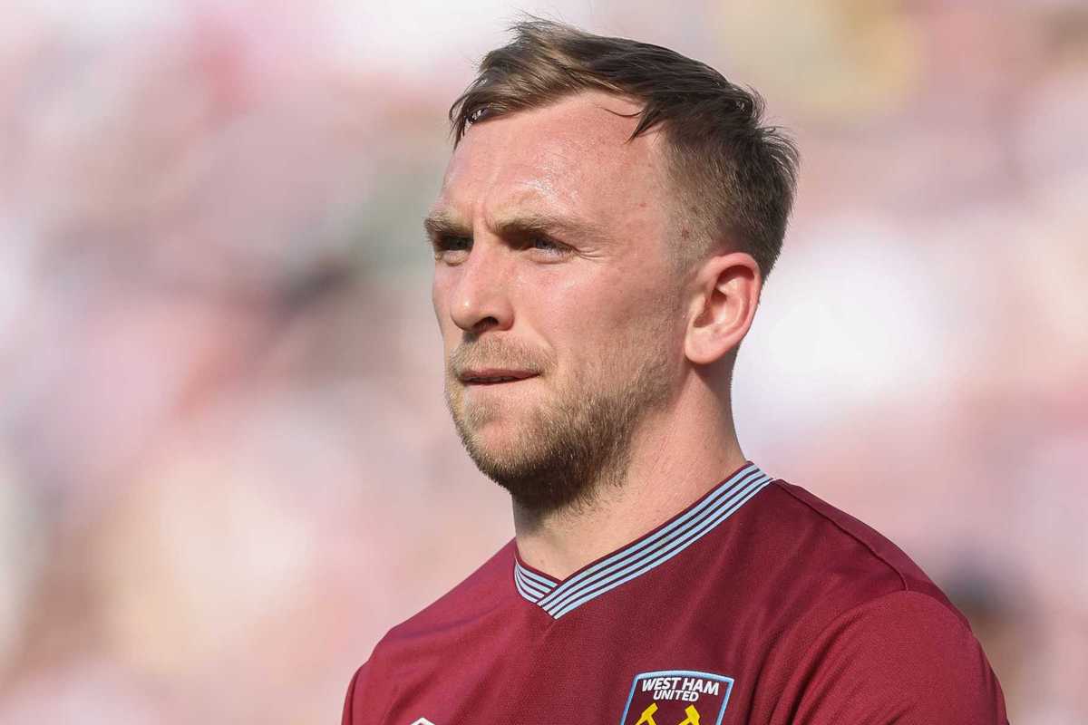 Jarrod Bowen of West Ham United during the Premier League match between West Ham United and Everton at London Stadium on April 25, 2026 in London, England