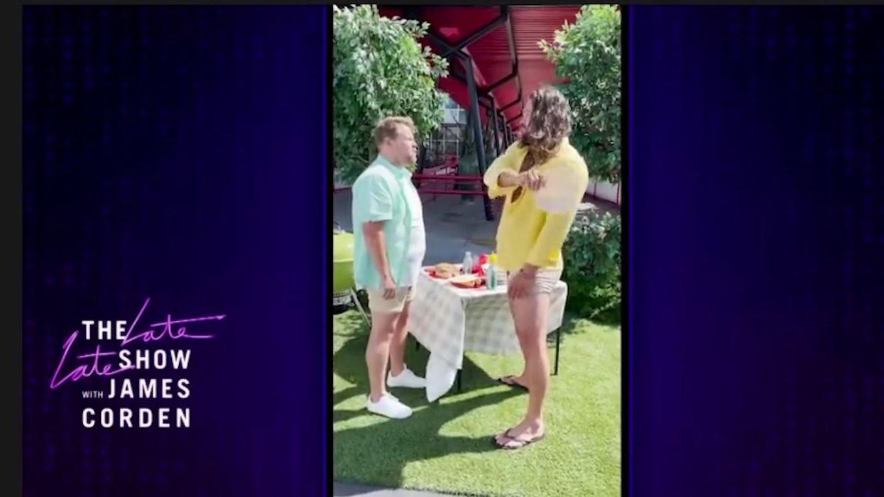 Jason Momoa just fulfilled many people's fantasies and slapped James Corden