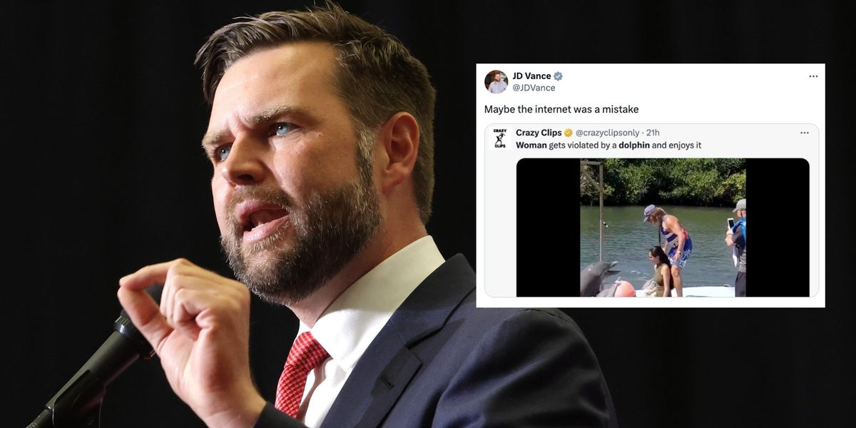 Why is JD Vance being accused of having a dolphin fetish? indy100