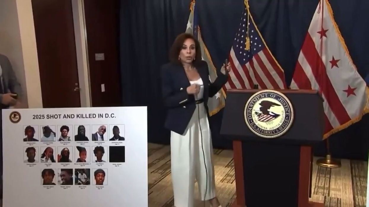 Jeanine Pirro storms out after being questioned on gun violence