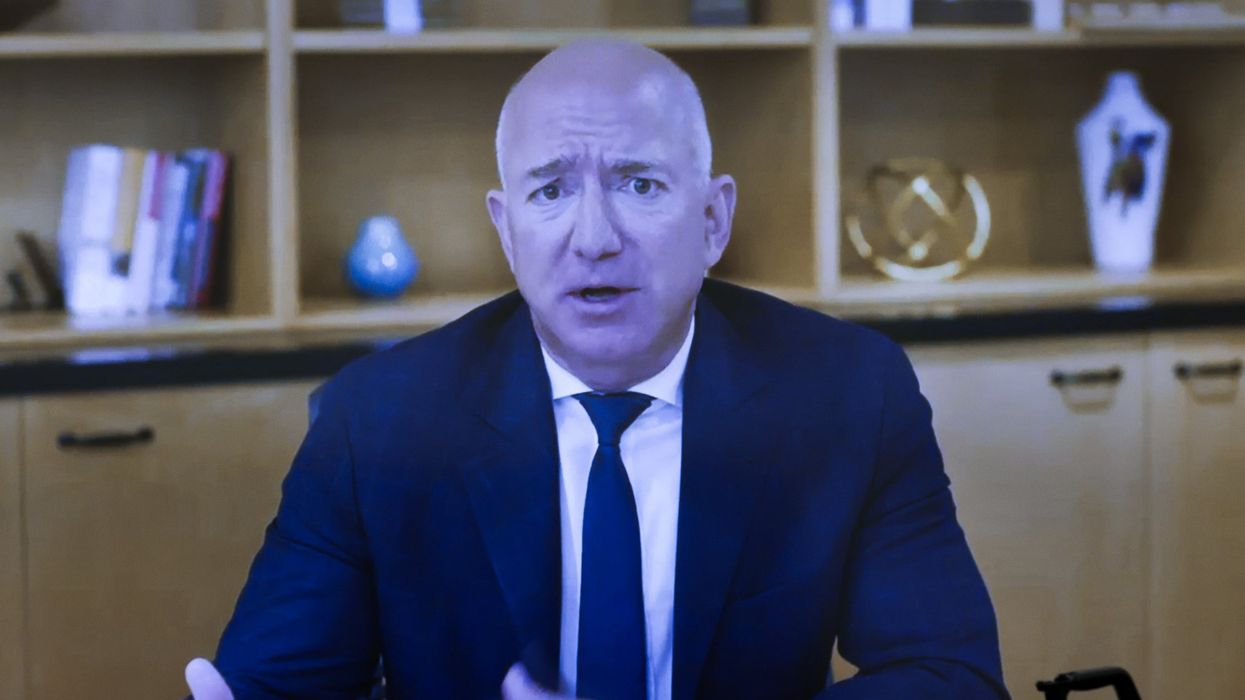 <p>Jeff Bezos, who hopes to go to space, and return.</p>