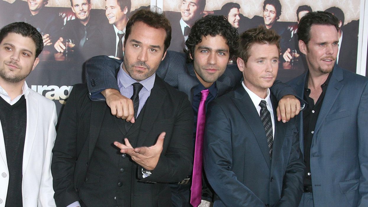 Jerry Ferrera, Jeremy Piven, Adrian Grenier, Kevin Connolly and Kevin Dillon, stars of Entourage