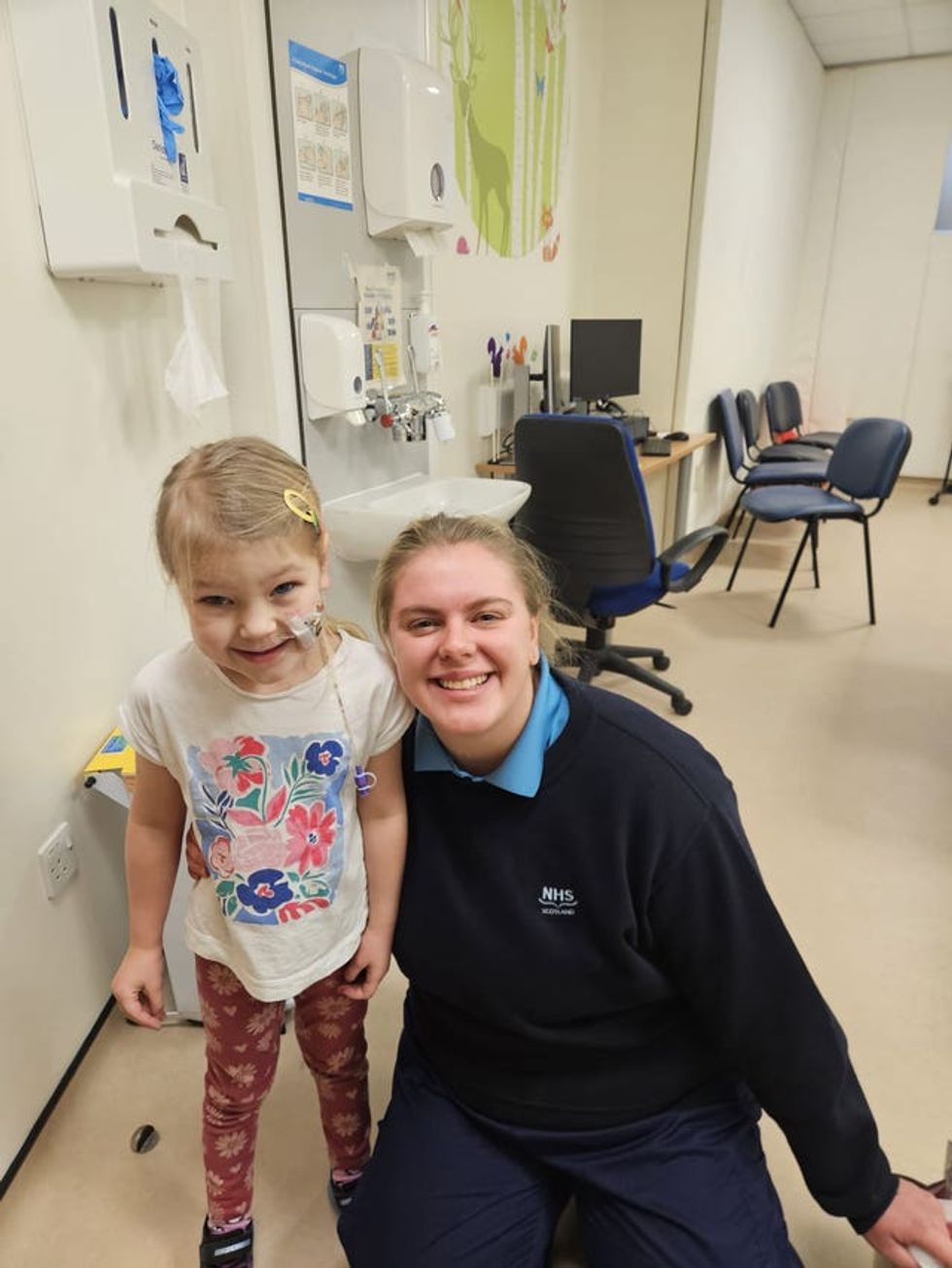 Jessica and her physio, Fiona Norval