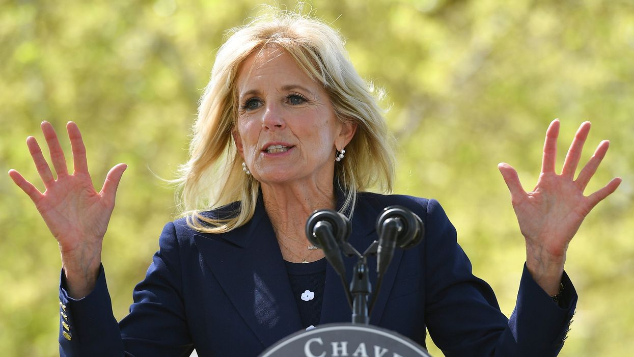 <p>Jill Biden convinced everyone she was flight attendant on board a flight to Washington as a April Fool’s Day Prank.</p>