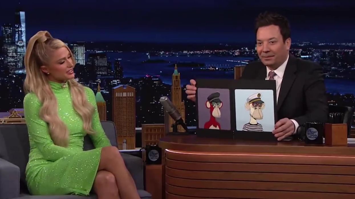 Jimmy Fallon might be in trouble for showing off his $200k Bored Ape NFT to Paris Hilton