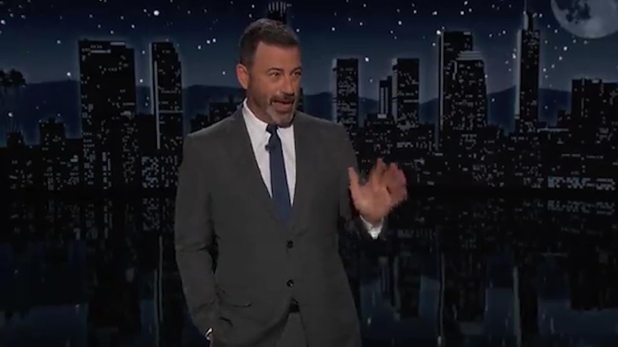 Jimmy Kimmel claims Donald Trump shoved an old lady into a pool