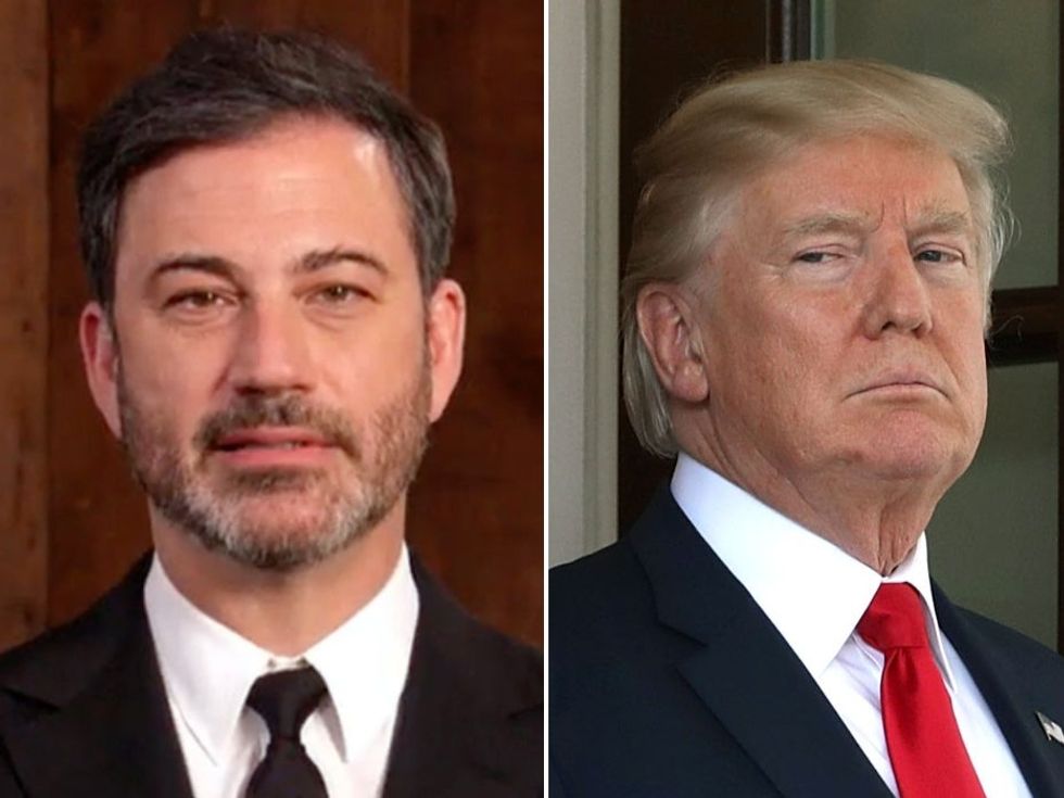 <p>Jimmy Kimmel mocked Trump\u2019s blog failure in his monologue</p>