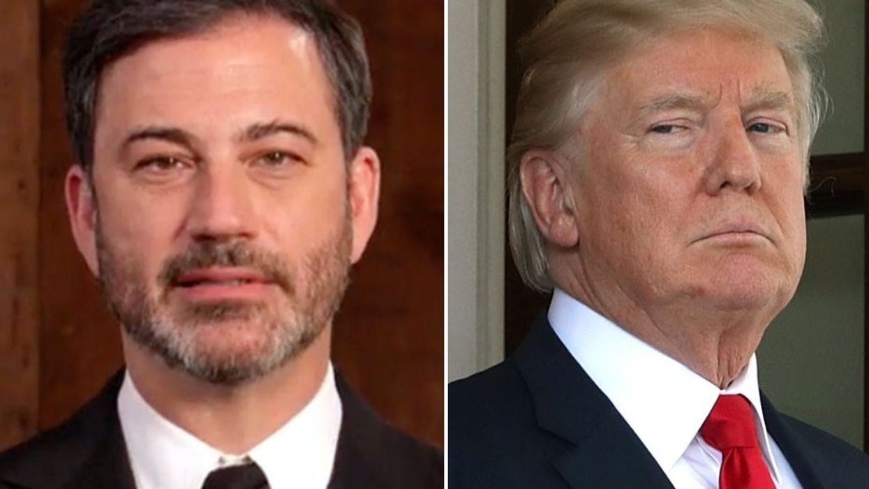 <p>Jimmy Kimmel mocked Trump’s blog failure in his monologue</p>