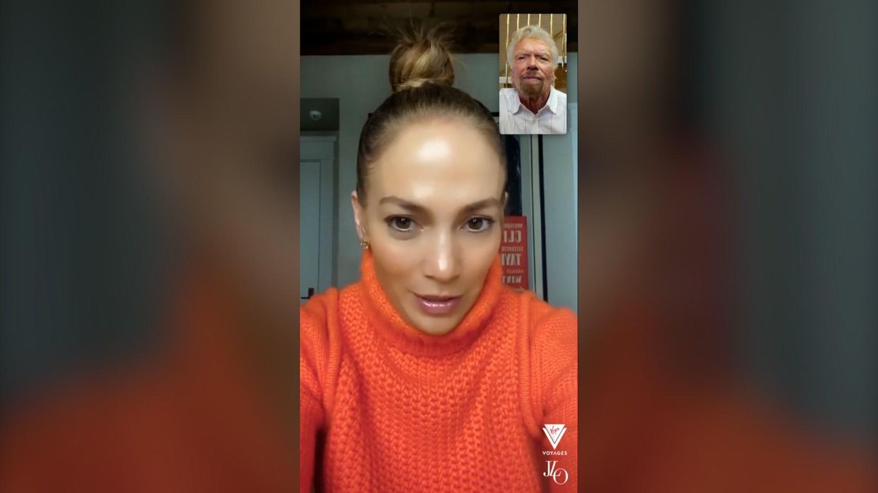 Jennifer Lopez announces she's going into business with Richard Branson