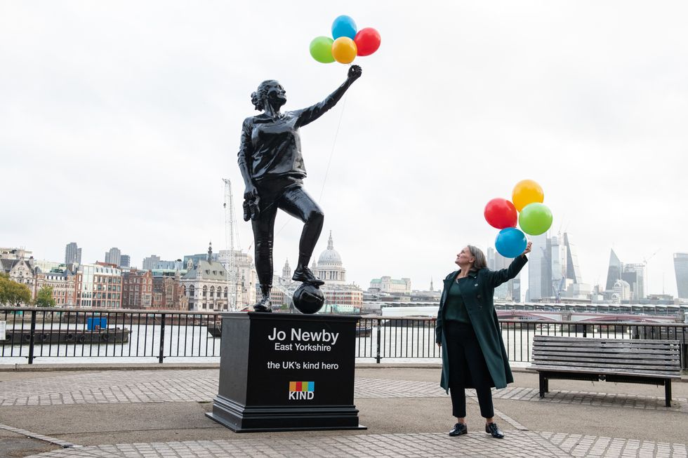 Foster carer says statue in her honour represents all carers and volunteers