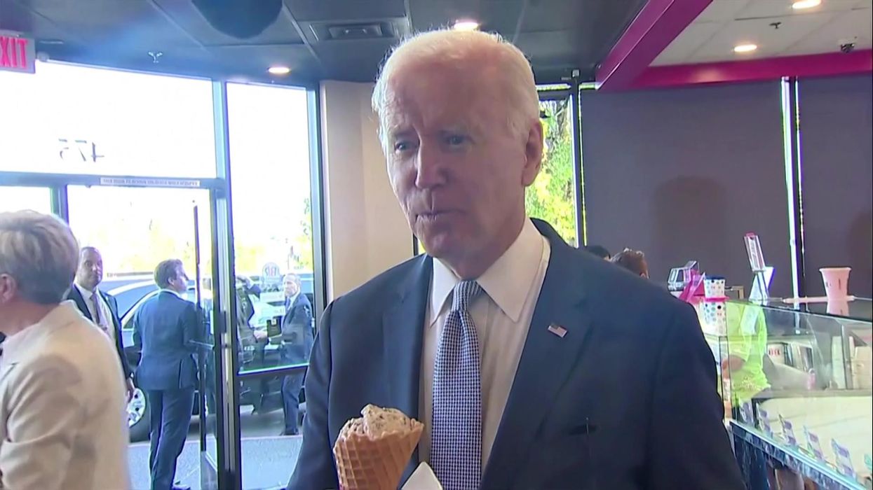 Joe Biden called Truss's mini-budget 'a mistake' - while casually buying ice cream