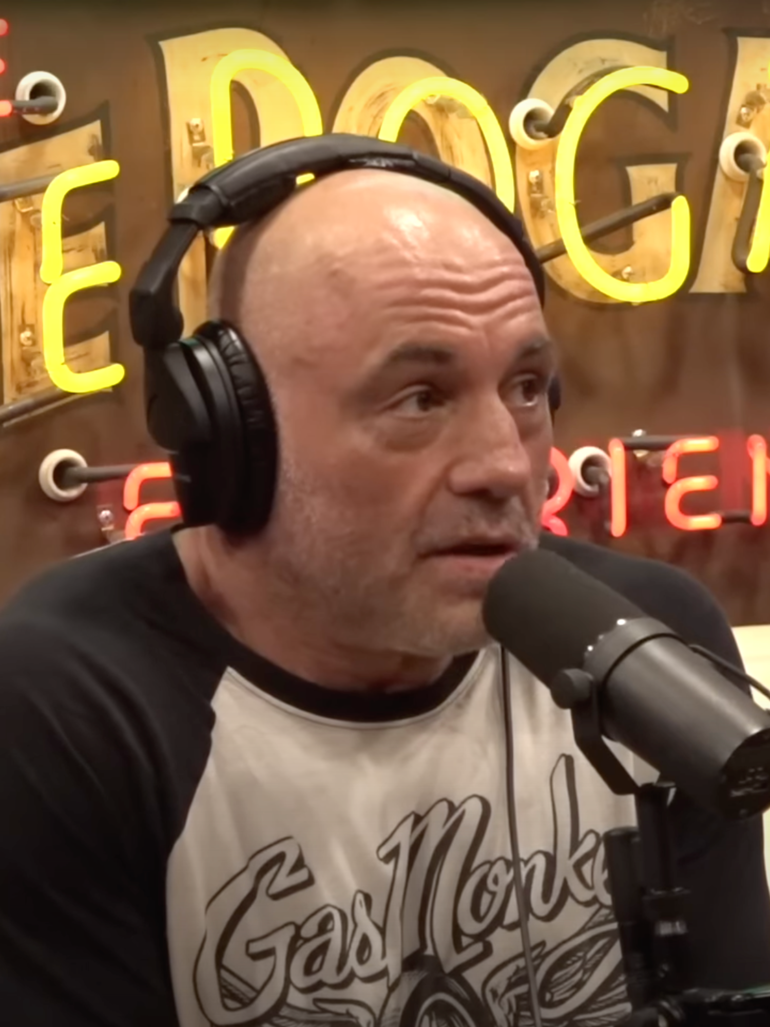 Joe Rogan in The Joe Rogan Experience studio.