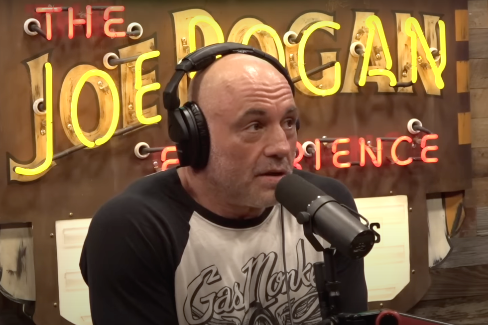 Joe Rogan in The Joe Rogan Experience studio.