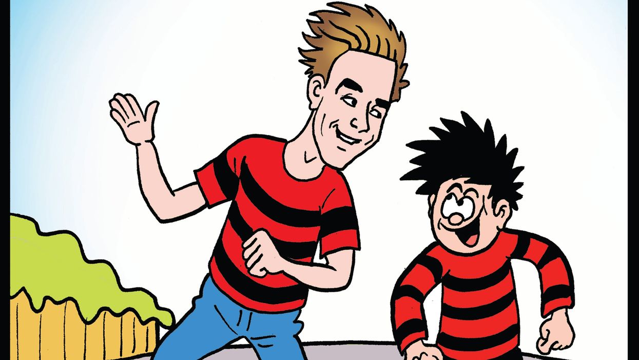 Joe Sugg and Dennis the Menace