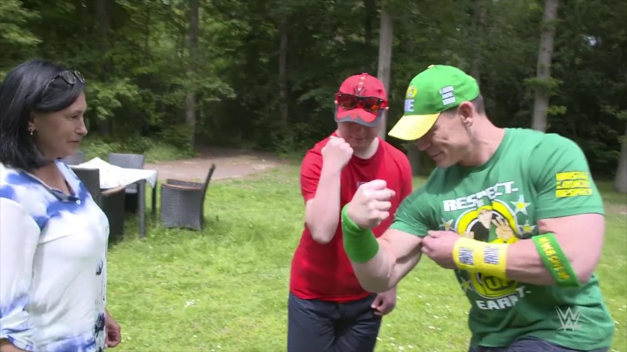 John Cena travels to meet Ukrainian refugee with Down’s syndrome in heartwarming video