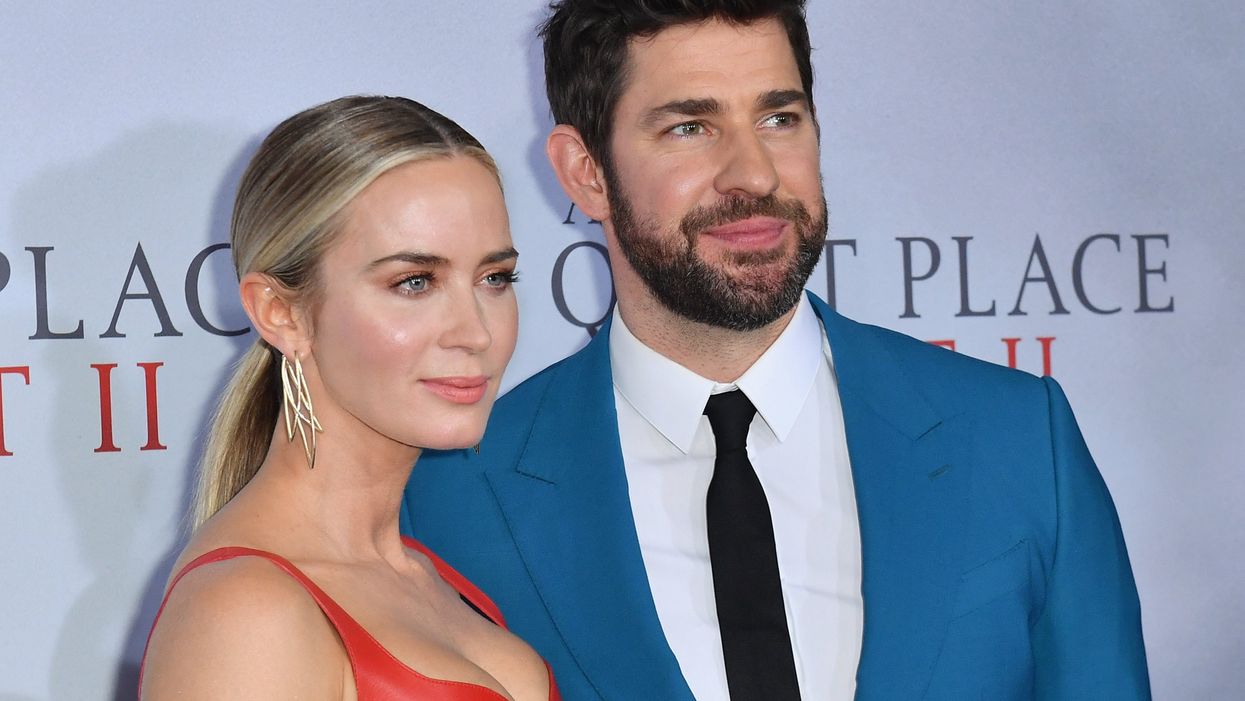 <p>John Krasinski and Emily Blunt who have revealed that they haven’t told their kids that they’re famous.</p>