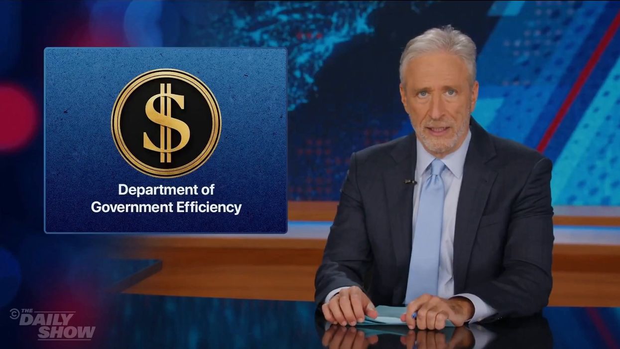 John Stewart roasts Elon Musk as DOGE 'roots out least efficient government worker'