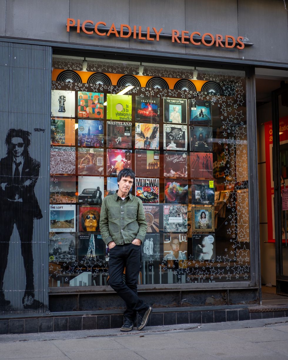 Johnny Marr plaque unveiled in Manchester as musician named Record Store Legend