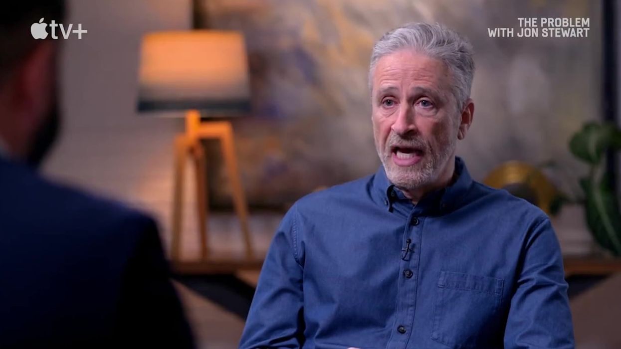 Jon Stewart destroys Republican's argument for looser gun control in satisfying clip