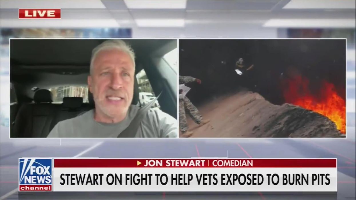 Jon Stewart says he 'lost his temper' after unloading on right-wing journalist in DC