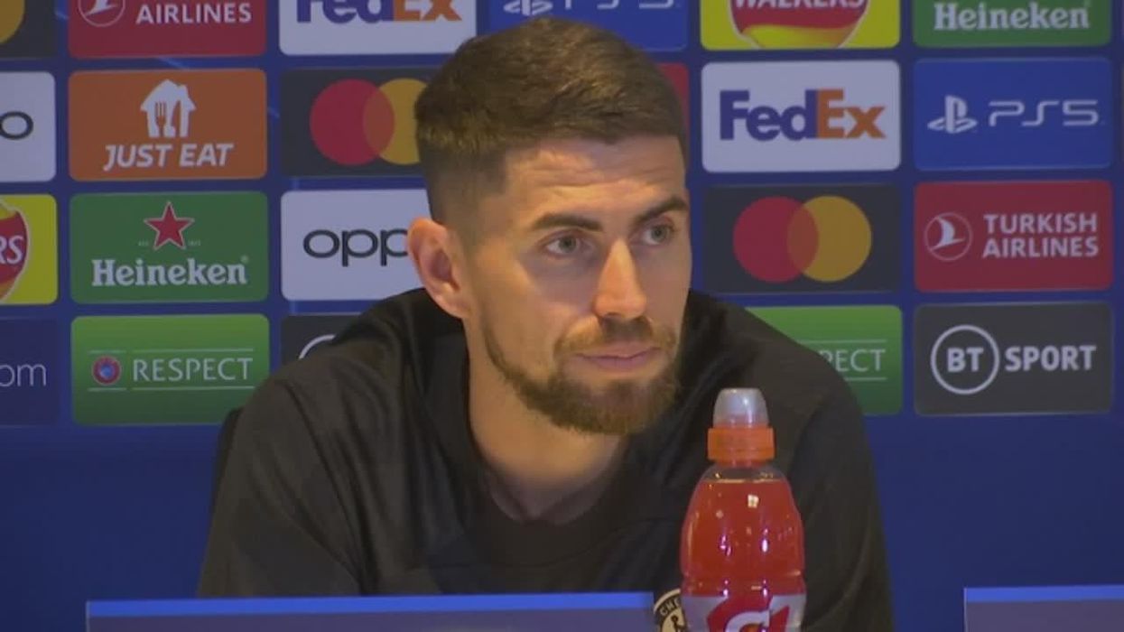 Awkward moment Cucurella is told Jorginho now plays for Arsenal