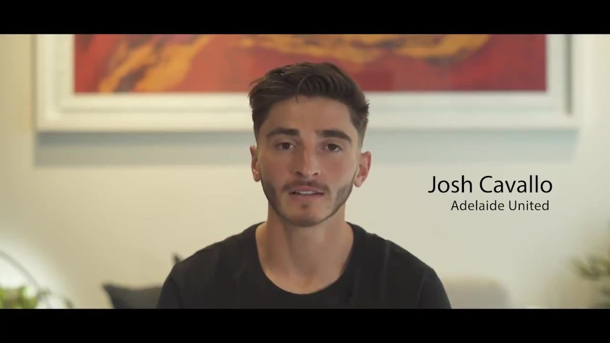 First openly gay top flight footballer proposes to his partner on the pitch