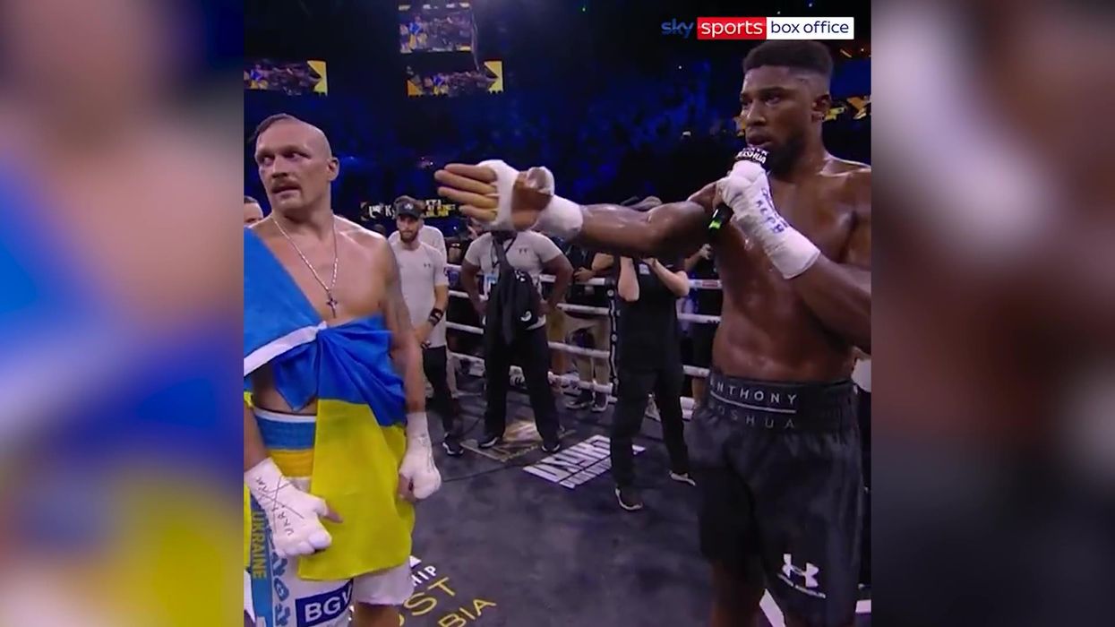21 of the most stunned reactions to Anthony Joshua’s outburst after Oleksandr Usyk defeat