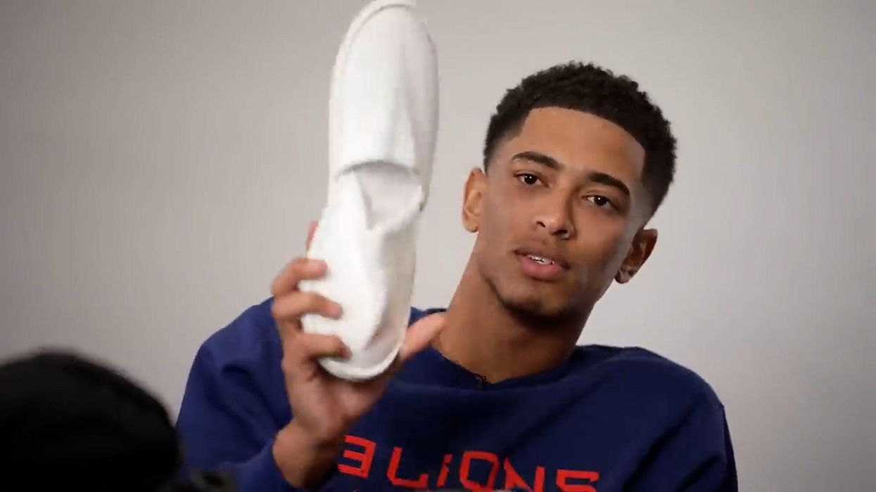 Jude Bellingham professing his love for hotel slippers is so wholesome