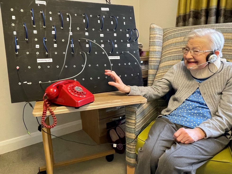 Care home resident, 88, surprised with switchboard she worked on 72 years ago