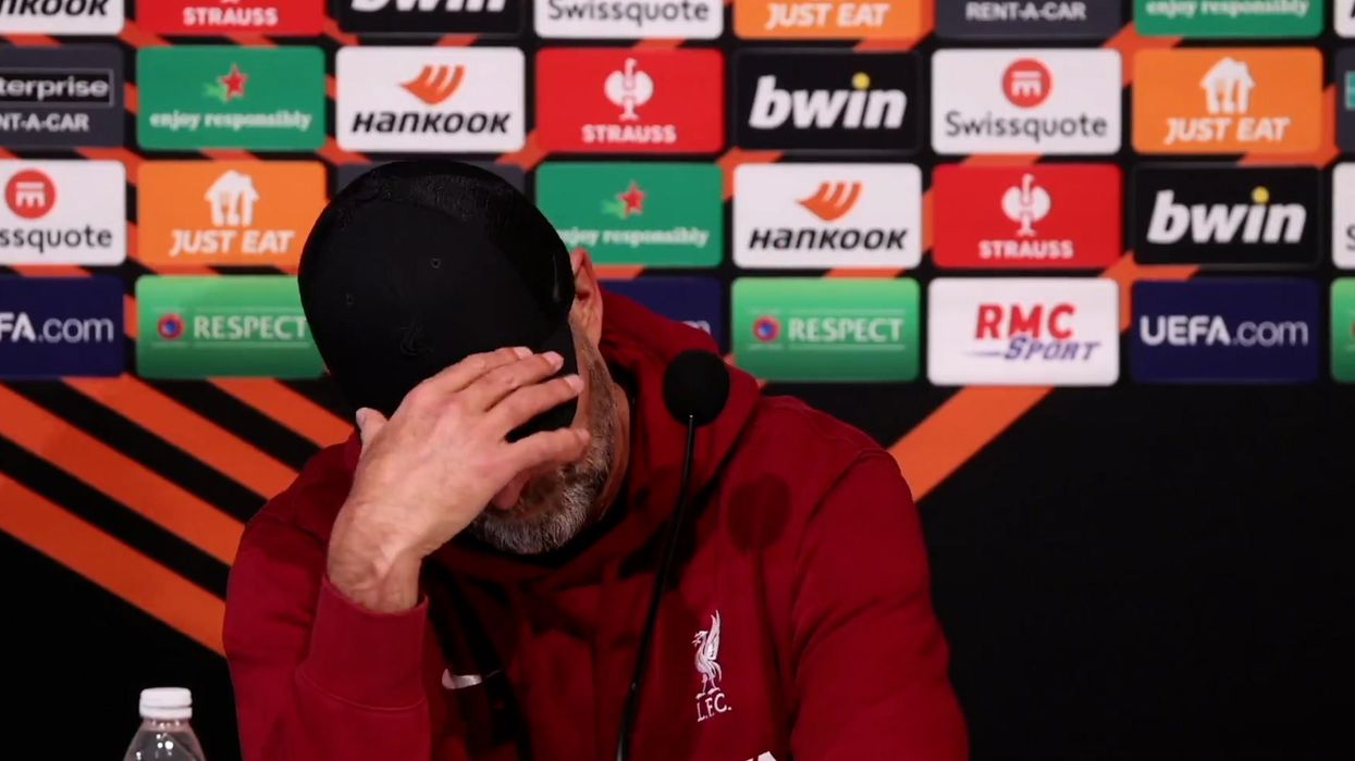Jurgen Klopp fumes as press conference held next to rival fans shouting abuse