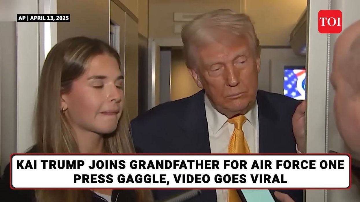 Donald Trump introduces granddaughter Kai to 'fake news'