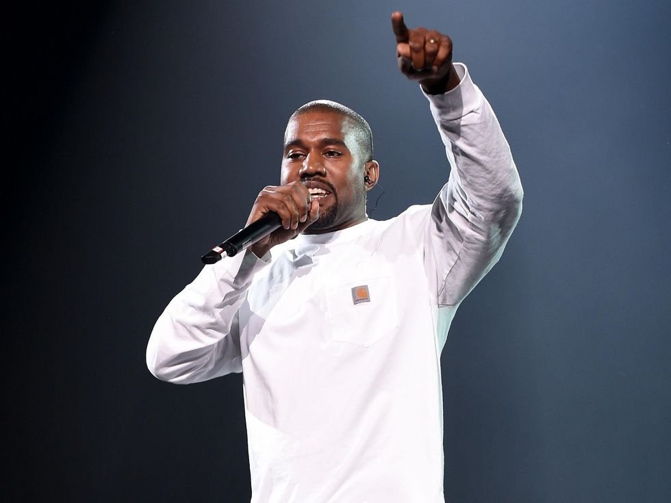 Kanye West on stage