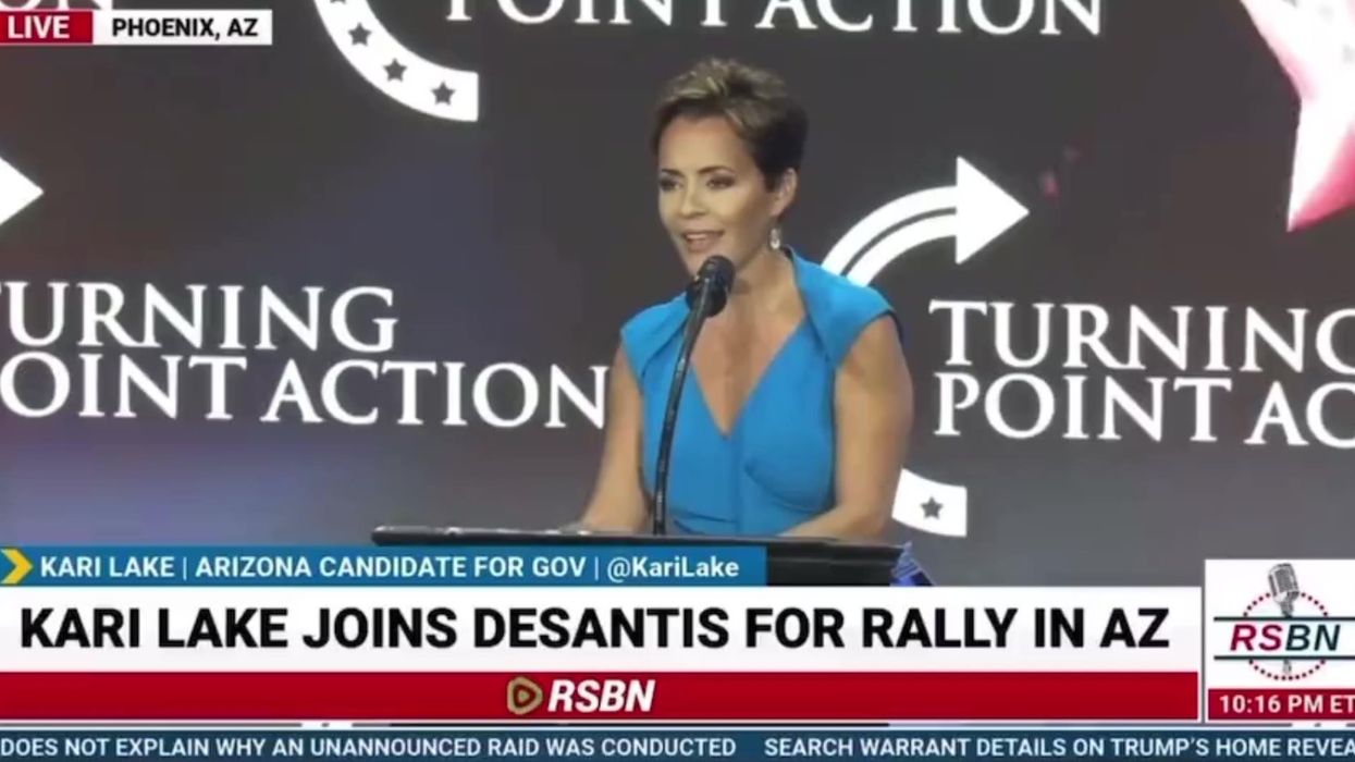 Kari Lake says Ron DeSantis and Donald Trump have 'BDE'