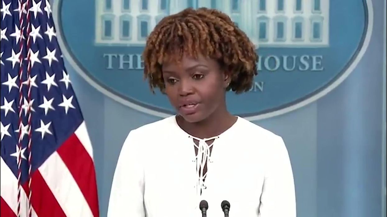 Karine Jean-Pierre found out the Queen died while answering question from Peter Doocy