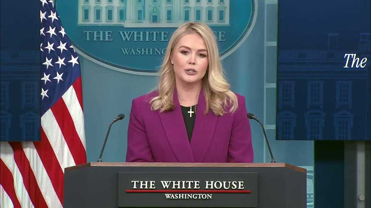 Trump jokes he's 'concerned' Karoline Leavitt likes her children more than him