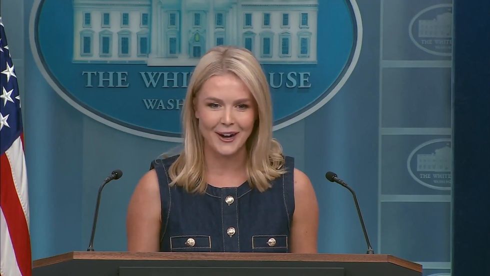 Karoline Leavitt looks uncomfortable as child asks how many people Trump  has fired