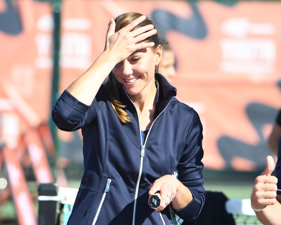 Kate appeared to enjoy her time on the court. Jeremy Selwyn/Evening Standard